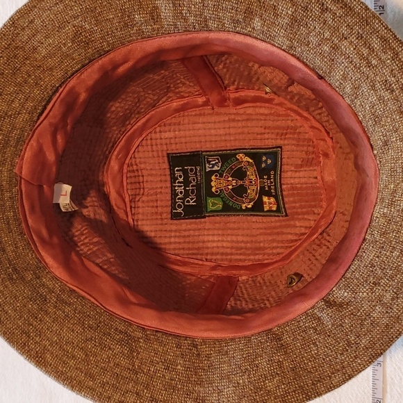 Jonathon Richards Vintage Donegal Tweed 100% Wool Fedora Sz. L Hat Ireland - Picture 10 of 14